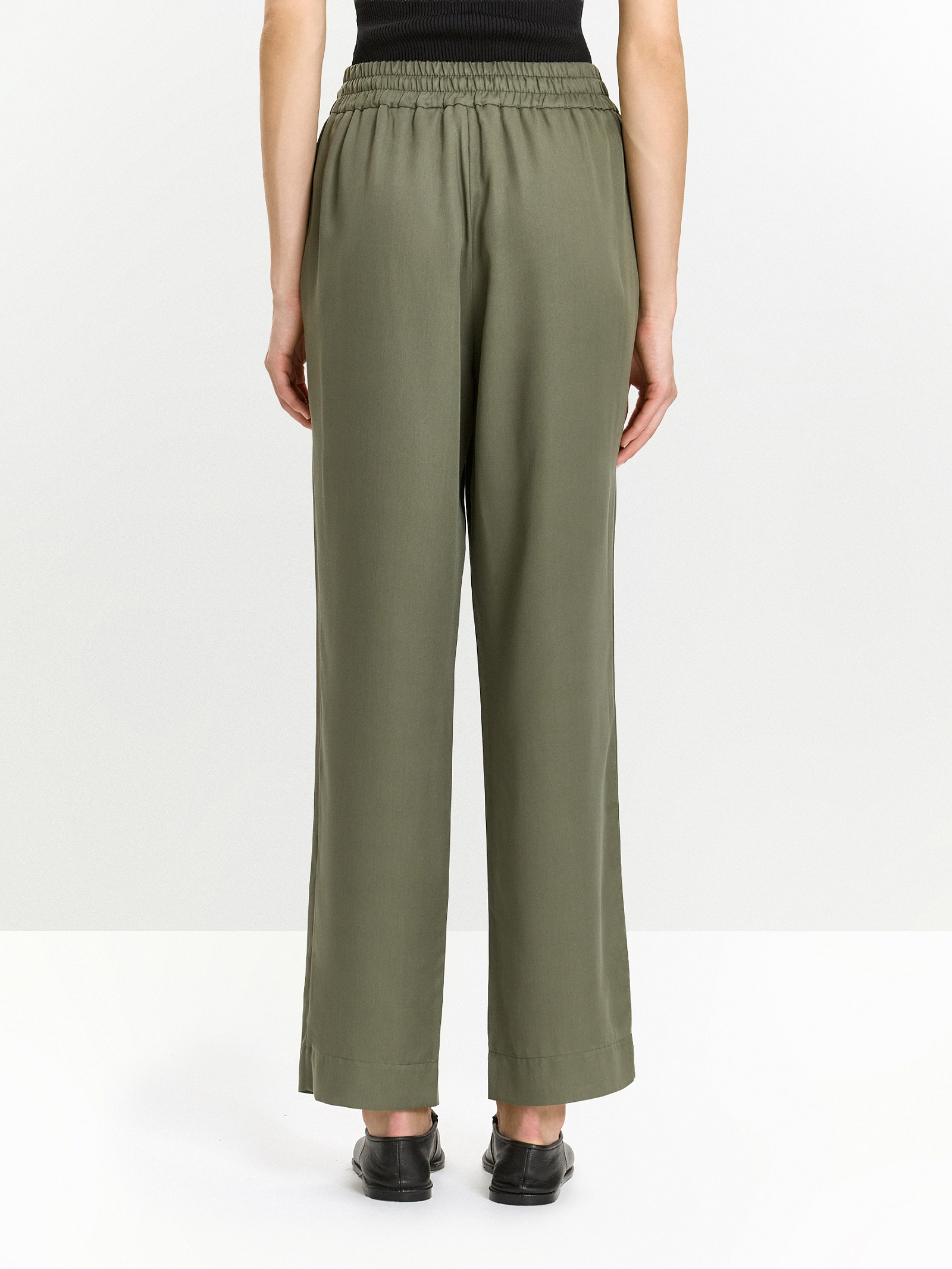 Брюки зауженного кроя из 100% тенсела